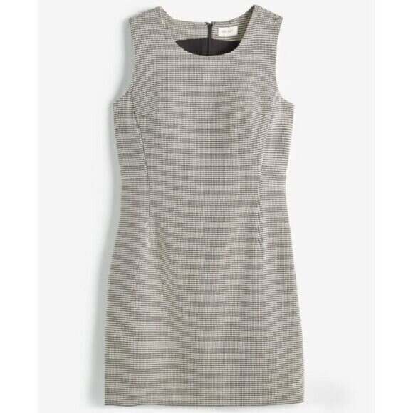 On 34th Plus Size 20W White and Black Houndstooth Double-Weave Sheath Dress NWOT - Picture 6 of 9